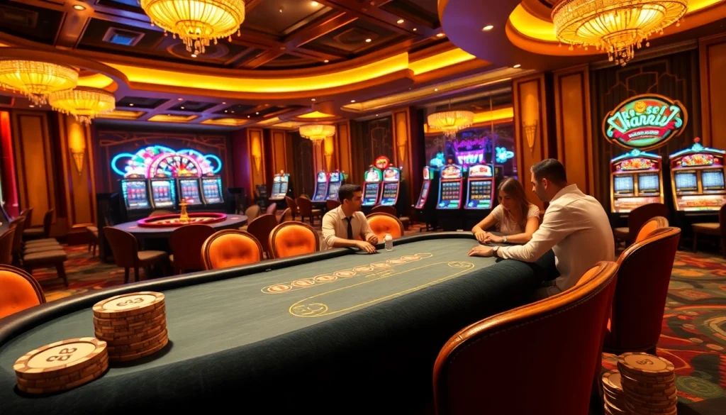 Experience the excitement of the e28 poker tournament in a luxurious casino setting filled with thrilling games.