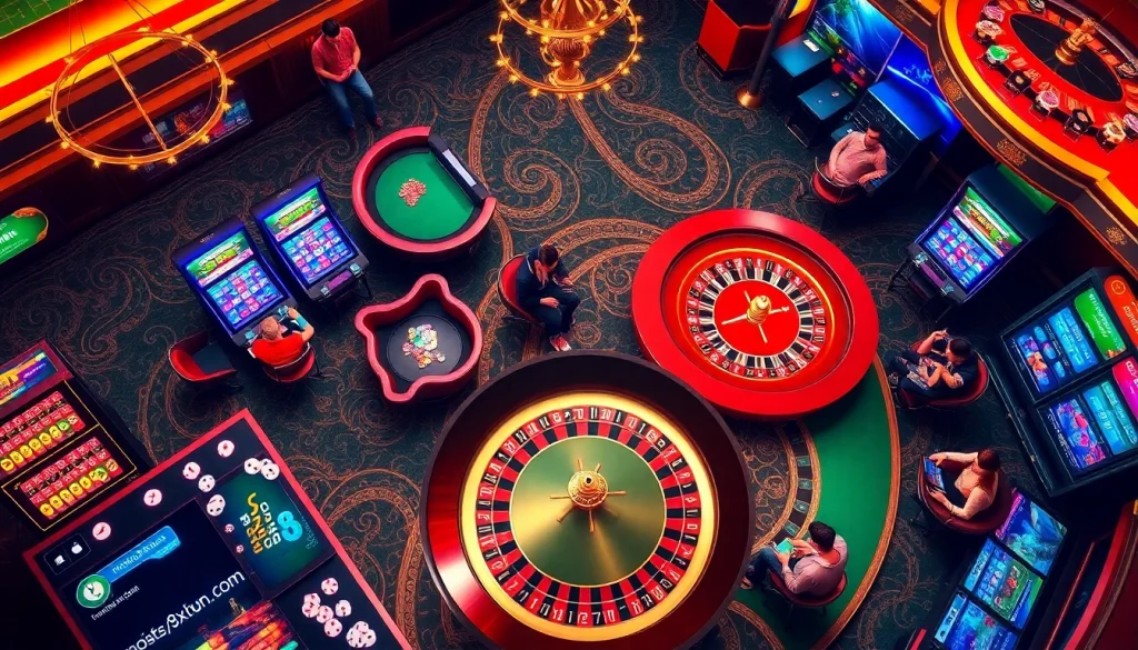 Experience thrilling gameplay at https://8xbetvn.it.com/ featuring exciting slot machines and poker tables.