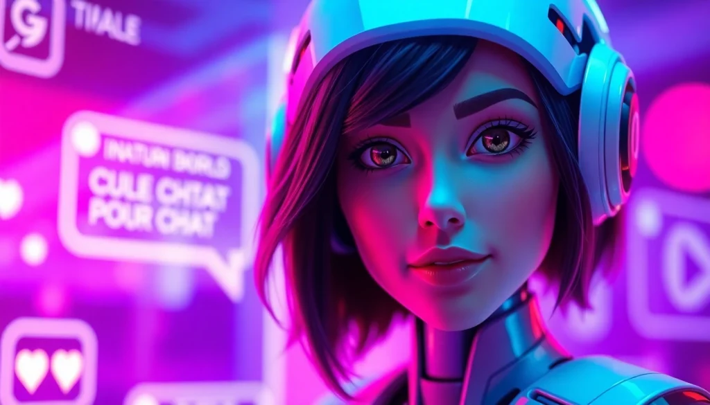Engaging female AI character in a sensual chat setting for porn ai chat.